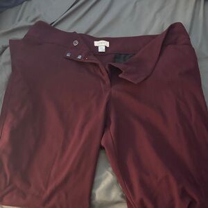 LOFT burgundy Pants